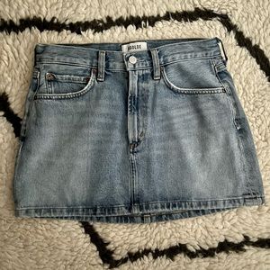 Agolde Liv denim mini skirt, like new